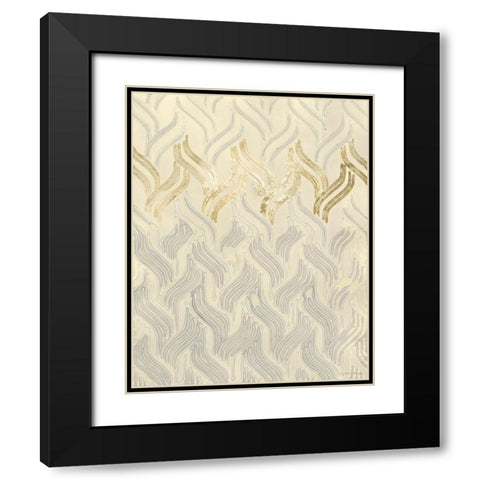 Chenille I Black Modern Wood Framed Art Print with Double Matting by Lam, Vanna