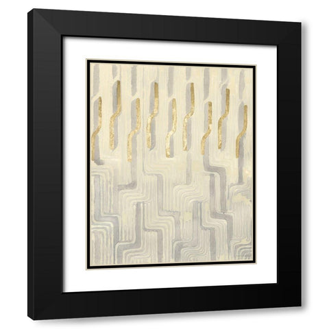Chenille Iii Black Modern Wood Framed Art Print with Double Matting by Lam, Vanna