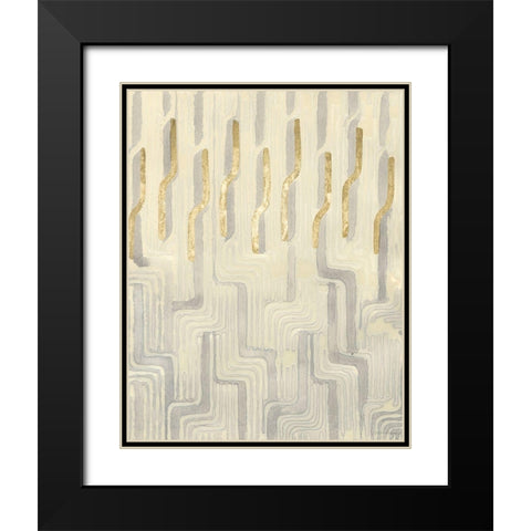 Chenille Iii Black Modern Wood Framed Art Print with Double Matting by Lam, Vanna