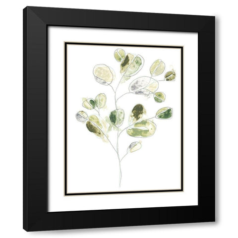 Sea Greens I Black Modern Wood Framed Art Print with Double Matting by Vess, June Erica