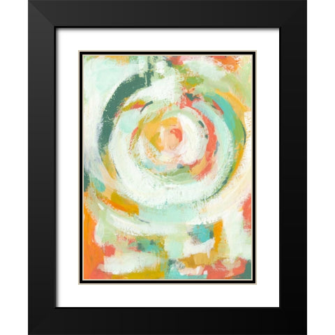 Pop Blossom I Black Modern Wood Framed Art Print with Double Matting by Zarris, Chariklia