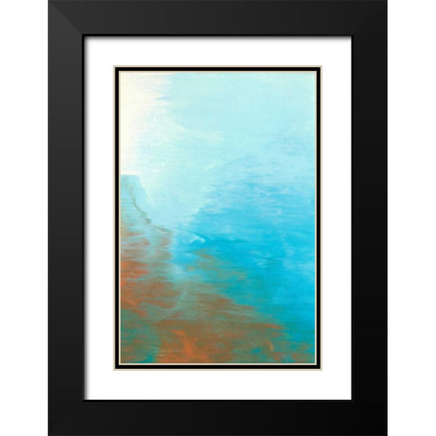 Neptune Sky I Black Modern Wood Framed Art Print with Double Matting by Lam, Vanna