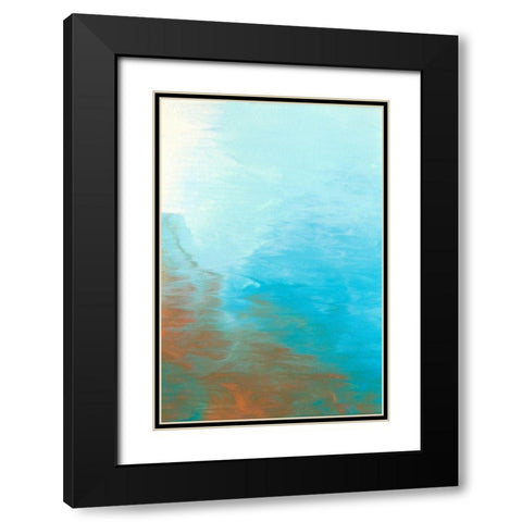 Neptune Sky I Black Modern Wood Framed Art Print with Double Matting by Lam, Vanna
