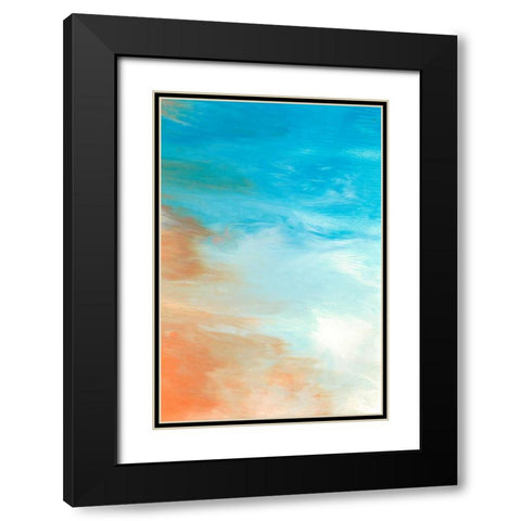 Neptune Sky II Black Modern Wood Framed Art Print with Double Matting by Lam, Vanna