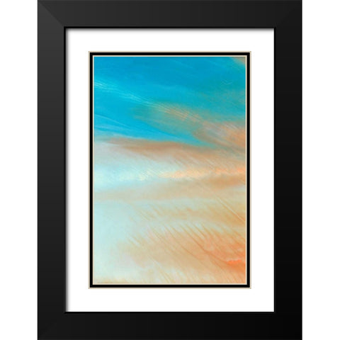 Neptune Sky III Black Modern Wood Framed Art Print with Double Matting by Lam, Vanna