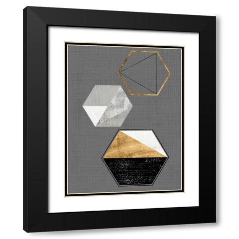 Gather II Black Modern Wood Framed Art Print with Double Matting by Fagalde, Jarman