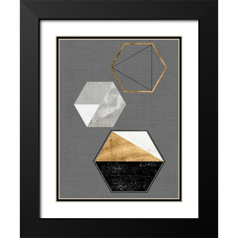Gather II Black Modern Wood Framed Art Print with Double Matting by Fagalde, Jarman
