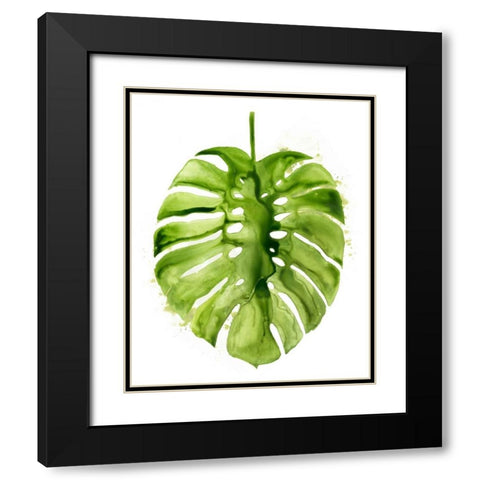 Monstera I Black Modern Wood Framed Art Print with Double Matting by Popp, Grace