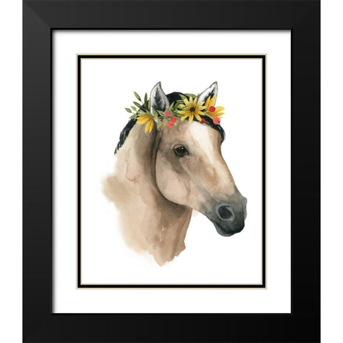 Precious Barnyard II Black Modern Wood Framed Art Print with Double Matting by Popp, Grace