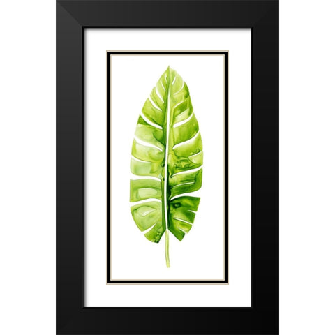 Banana Leaf Study II Black Modern Wood Framed Art Print with Double Matting by Popp, Grace