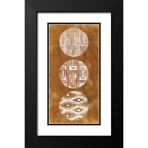 Tribal Pattern II Black Modern Wood Framed Art Print with Double Matting by Popp, Grace