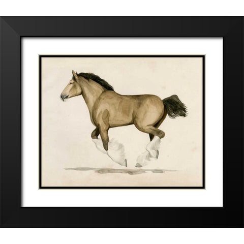 Clydesdale II Black Modern Wood Framed Art Print with Double Matting by Popp, Grace