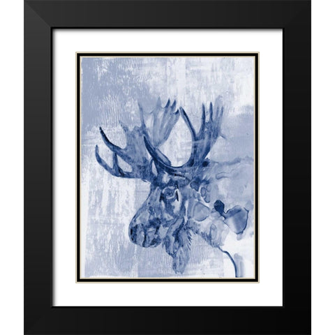 Indigo Moose Black Modern Wood Framed Art Print with Double Matting by Goldberger, Jennifer