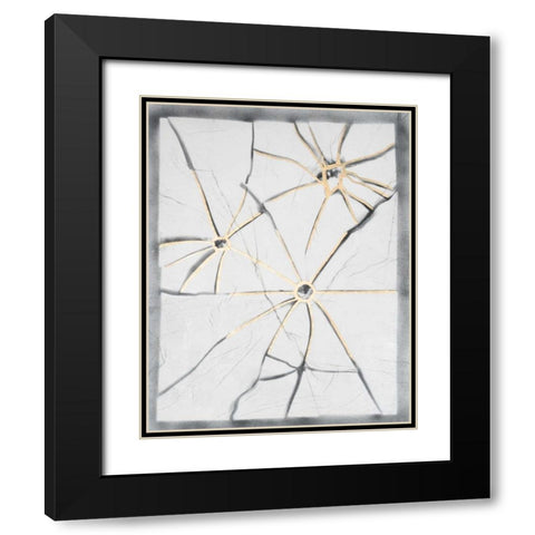 Glass Florets II Black Modern Wood Framed Art Print with Double Matting by Lam, Vanna