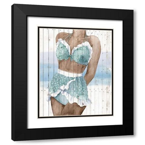 Bygone Bathers I Black Modern Wood Framed Art Print with Double Matting by Popp, Grace