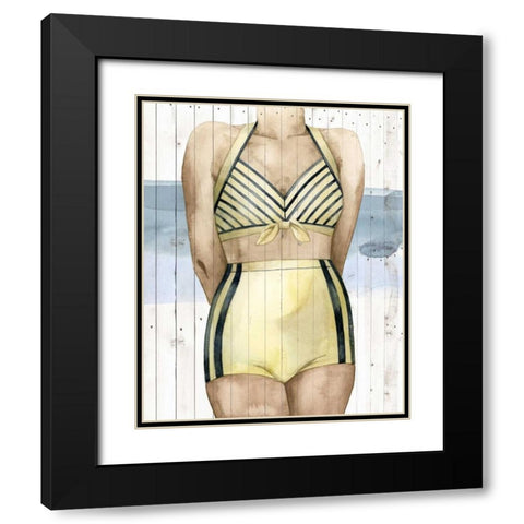 Bygone Bathers III Black Modern Wood Framed Art Print with Double Matting by Popp, Grace
