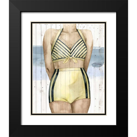 Bygone Bathers III Black Modern Wood Framed Art Print with Double Matting by Popp, Grace