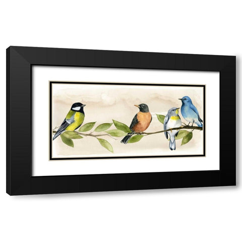 Treetop Gathering I Black Modern Wood Framed Art Print with Double Matting by Popp, Grace