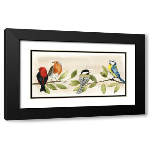 Treetop Gathering II Black Modern Wood Framed Art Print with Double Matting by Popp, Grace