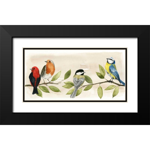 Treetop Gathering II Black Modern Wood Framed Art Print with Double Matting by Popp, Grace