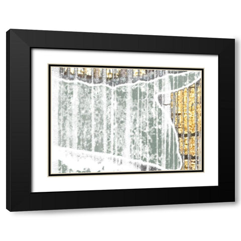 Oro Essence III Black Modern Wood Framed Art Print with Double Matting by Vess, June Erica