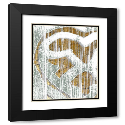 Oro Essence IV Black Modern Wood Framed Art Print with Double Matting by Vess, June Erica