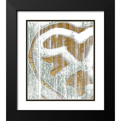 Oro Essence IV Black Modern Wood Framed Art Print with Double Matting by Vess, June Erica