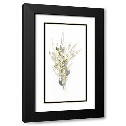 Botanica Whimsy I Black Modern Wood Framed Art Print with Double Matting by Vess, June Erica
