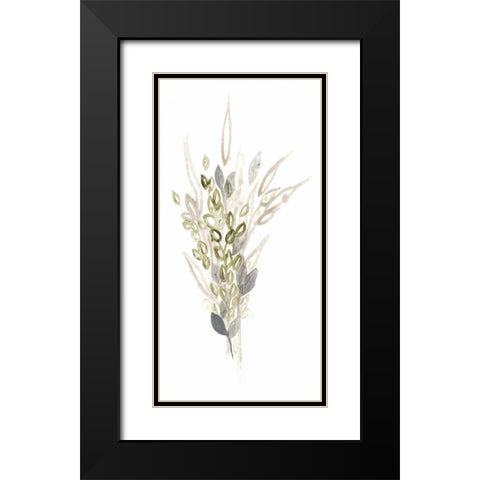 Botanica Whimsy I Black Modern Wood Framed Art Print with Double Matting by Vess, June Erica