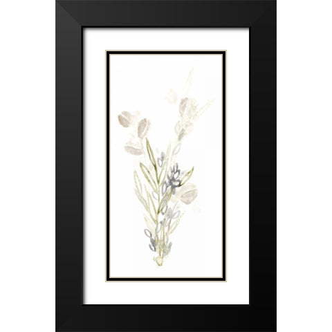Botanica Whimsy II Black Modern Wood Framed Art Print with Double Matting by Vess, June Erica