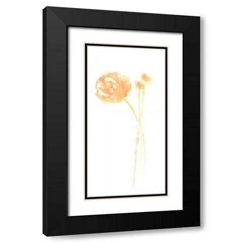 Bouquet Blush IV Black Modern Wood Framed Art Print with Double Matting by Vess, June Erica