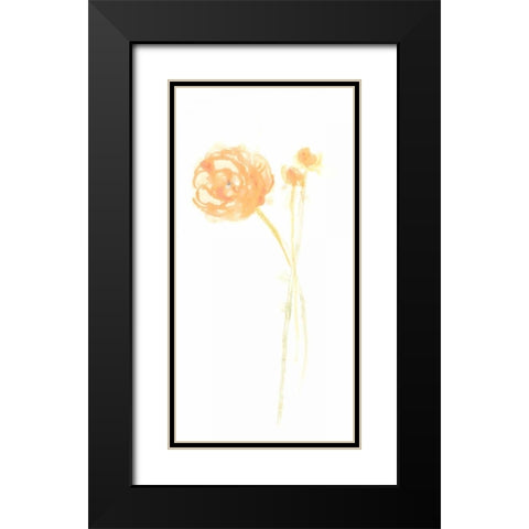 Bouquet Blush IV Black Modern Wood Framed Art Print with Double Matting by Vess, June Erica