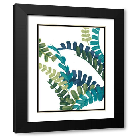 Tropical Thicket II Black Modern Wood Framed Art Print with Double Matting by Vess, June Erica