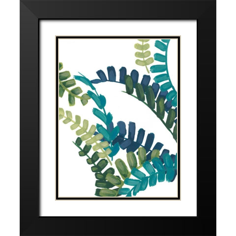 Tropical Thicket II Black Modern Wood Framed Art Print with Double Matting by Vess, June Erica