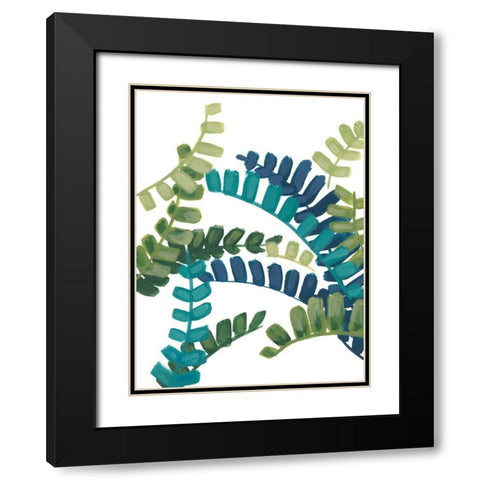 Tropical Thicket III Black Modern Wood Framed Art Print with Double Matting by Vess, June Erica