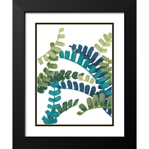 Tropical Thicket III Black Modern Wood Framed Art Print with Double Matting by Vess, June Erica
