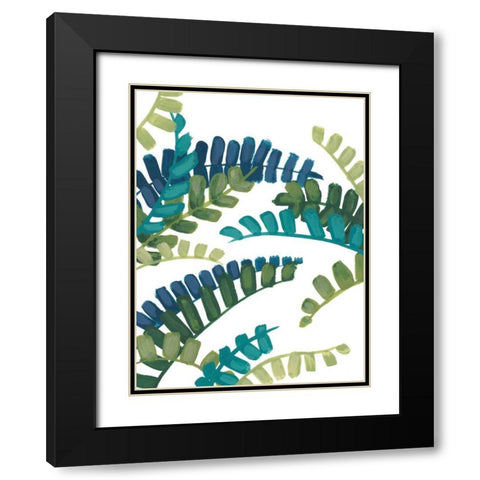 Tropical Thicket IV Black Modern Wood Framed Art Print with Double Matting by Vess, June Erica