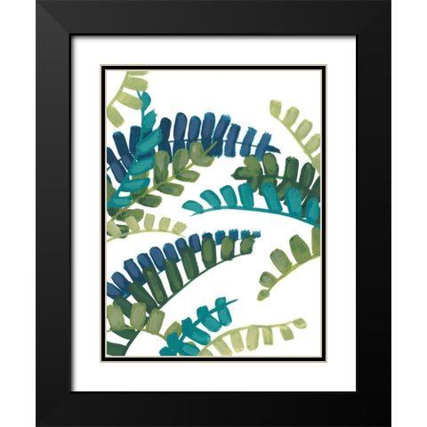 Tropical Thicket IV Black Modern Wood Framed Art Print with Double Matting by Vess, June Erica