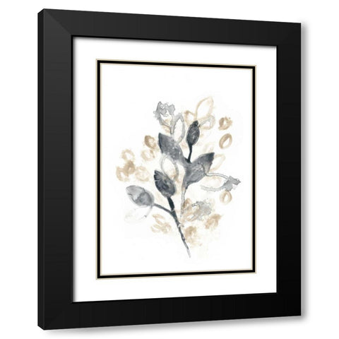 Bronze Bouquet II Black Modern Wood Framed Art Print with Double Matting by Vess, June Erica