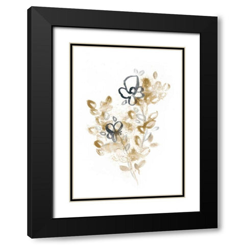 Bronze Bouquet III Black Modern Wood Framed Art Print with Double Matting by Vess, June Erica