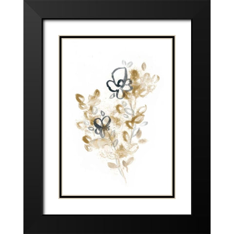 Bronze Bouquet III Black Modern Wood Framed Art Print with Double Matting by Vess, June Erica