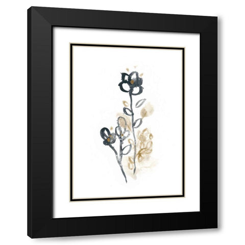 Bronze Bouquet IV Black Modern Wood Framed Art Print with Double Matting by Vess, June Erica