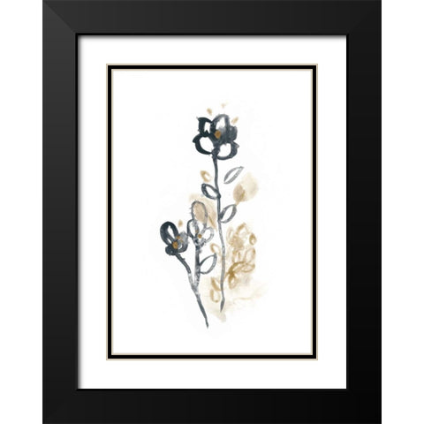 Bronze Bouquet IV Black Modern Wood Framed Art Print with Double Matting by Vess, June Erica