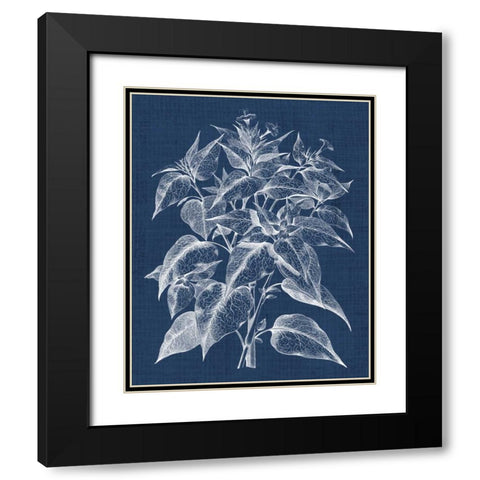 Foliage Chintz III Black Modern Wood Framed Art Print with Double Matting by Vision Studio
