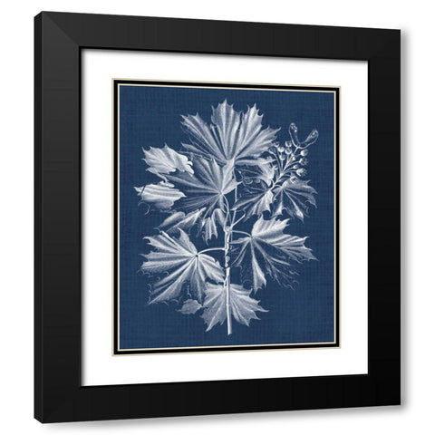 Foliage Chintz V Black Modern Wood Framed Art Print with Double Matting by Vision Studio