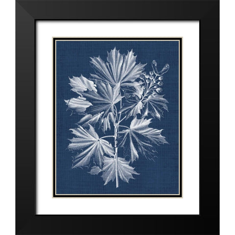 Foliage Chintz V Black Modern Wood Framed Art Print with Double Matting by Vision Studio