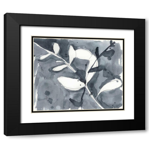 Branch Contours I Black Modern Wood Framed Art Print with Double Matting by Goldberger, Jennifer