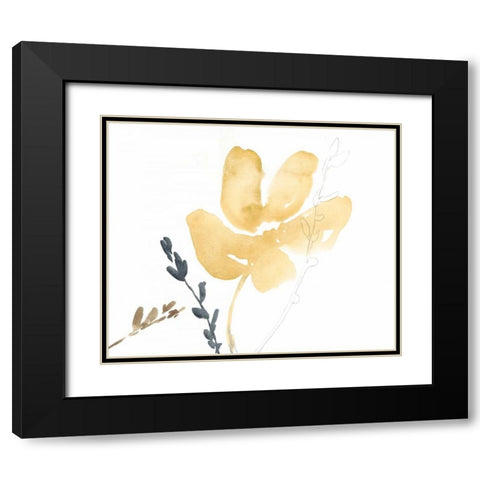 Branch Contours III Black Modern Wood Framed Art Print with Double Matting by Goldberger, Jennifer