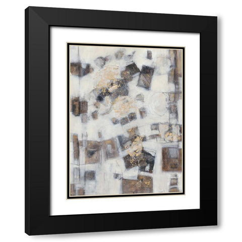 Mystic Universe II Black Modern Wood Framed Art Print with Double Matting by Crawford, Beverly
