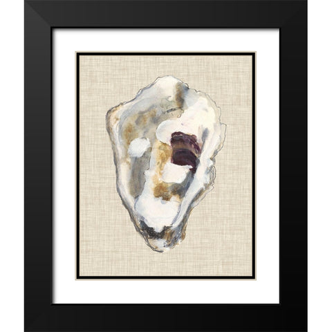 Oyster Shell Study II Black Modern Wood Framed Art Print with Double Matting by Willett, Michael